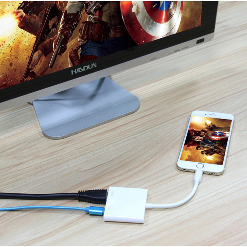 Lightning to HDMI HD display