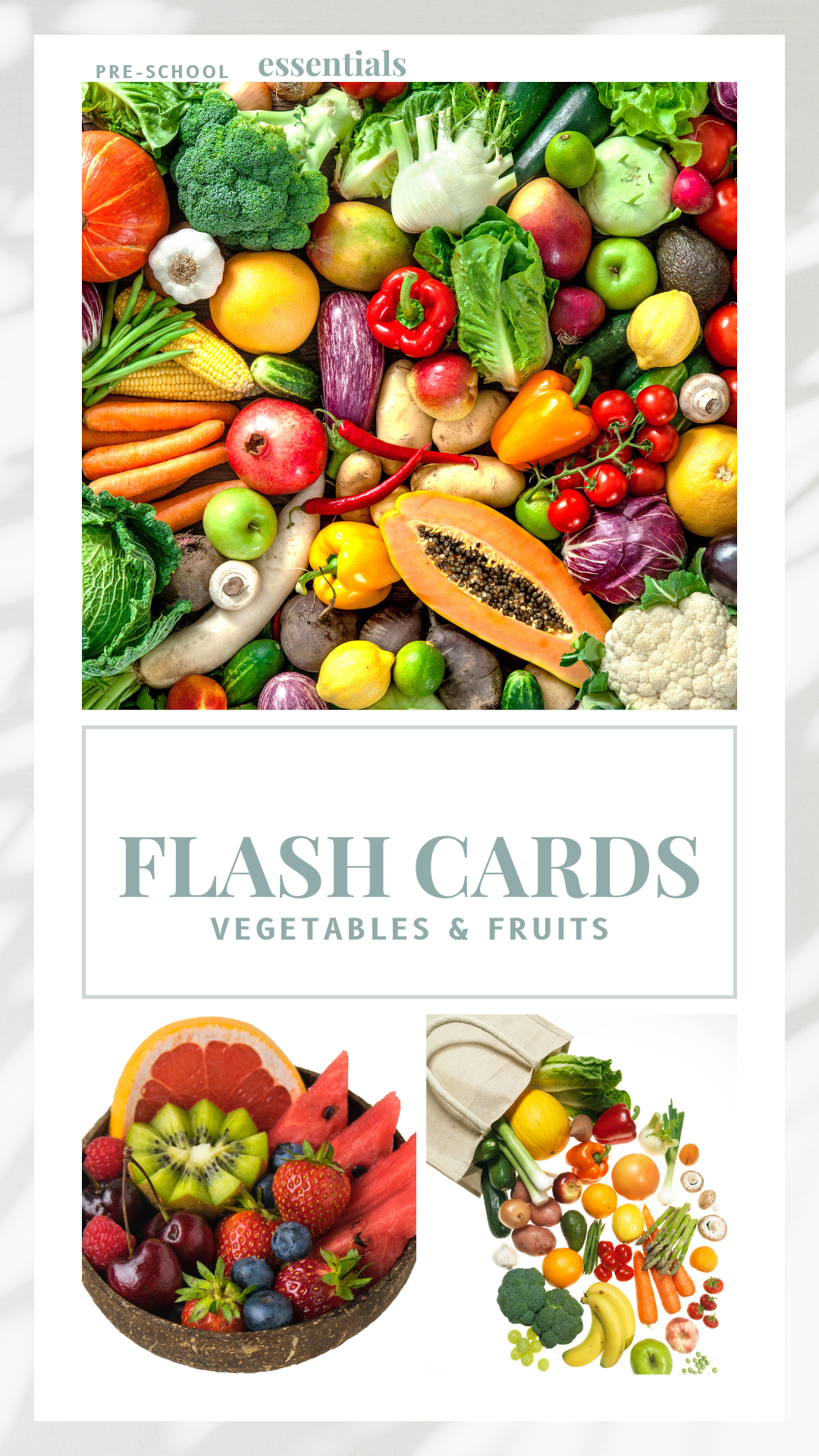 Flashcards - Vegetables & Fruits