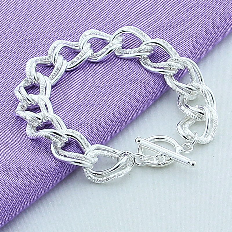 Unisex Alloy Bracelet with Copper Plating