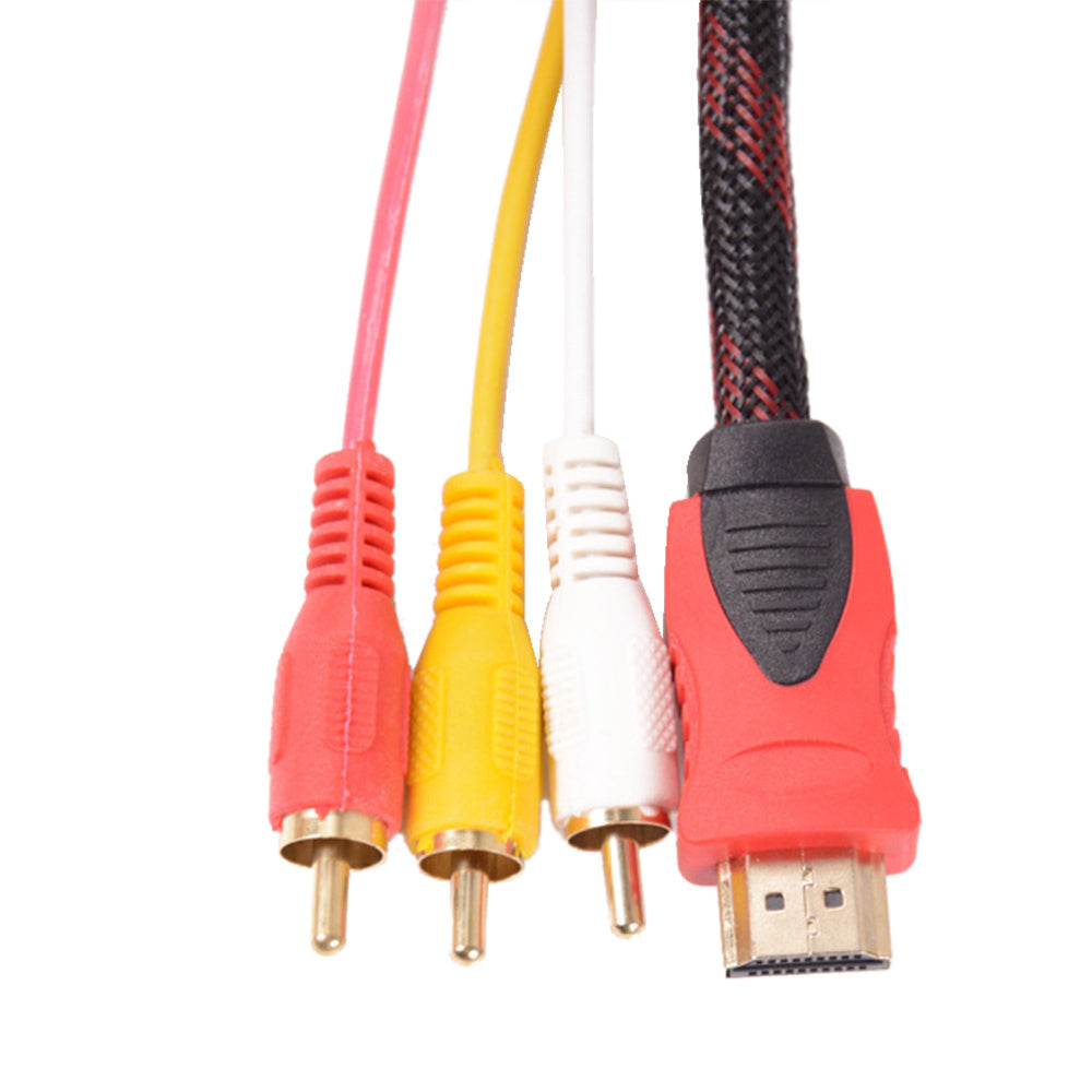 HDMI To Red Yellow And White Adapter Cable 1.5 Meters
