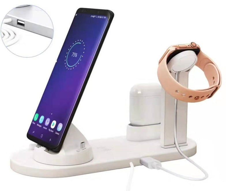 4-in-1 Fast Charging Station – Wireless Charger & Desktop Charging Base