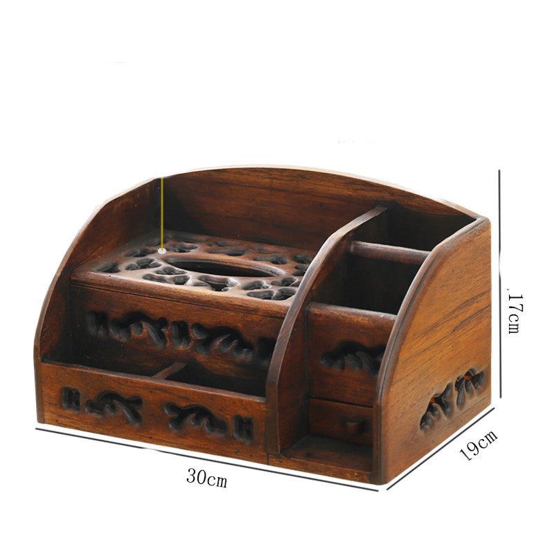 Wooden Retro Cosmetic Organizer