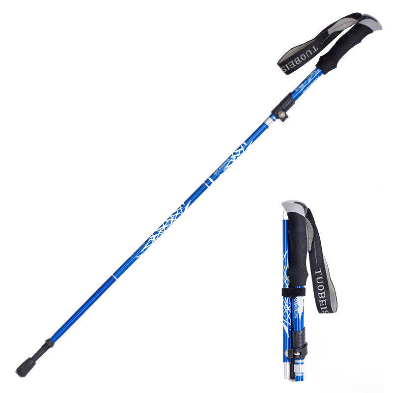 7075 Aluminum Alloy Trekking Poles – Folding Hiking Poles for Stability and Comfort