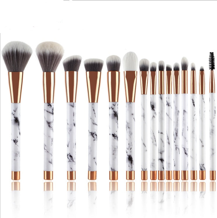 11-Piece Marble Makeup Brush Set – Professional Beauty Kit