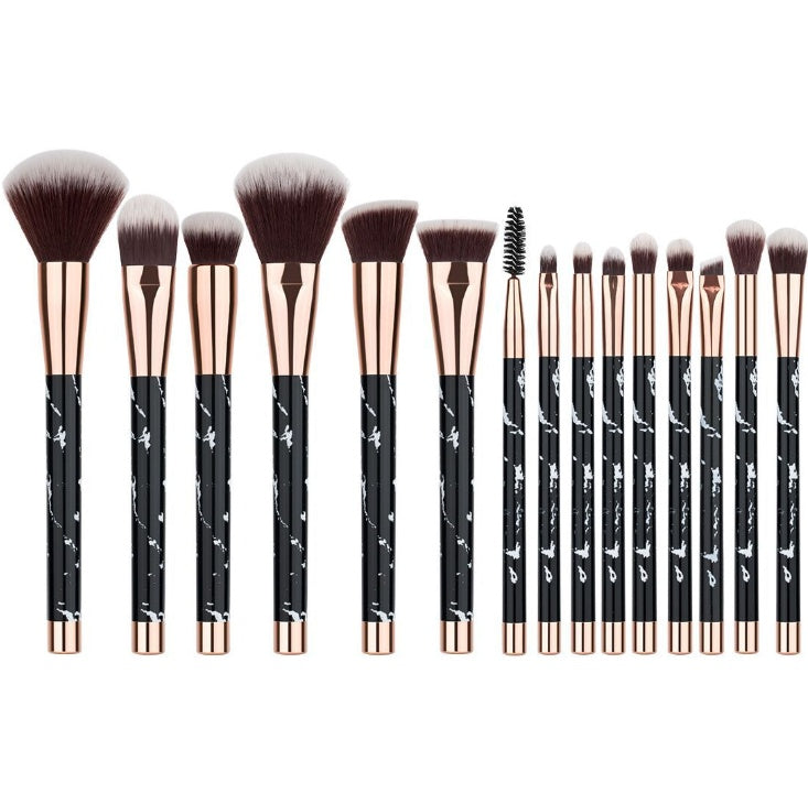 11-Piece Marble Makeup Brush Set – Professional Beauty Kit
