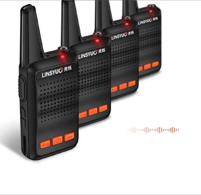 Lingshuo U1 Mini Walkie-Talkie | 5W Long-Range with LED Flashlight