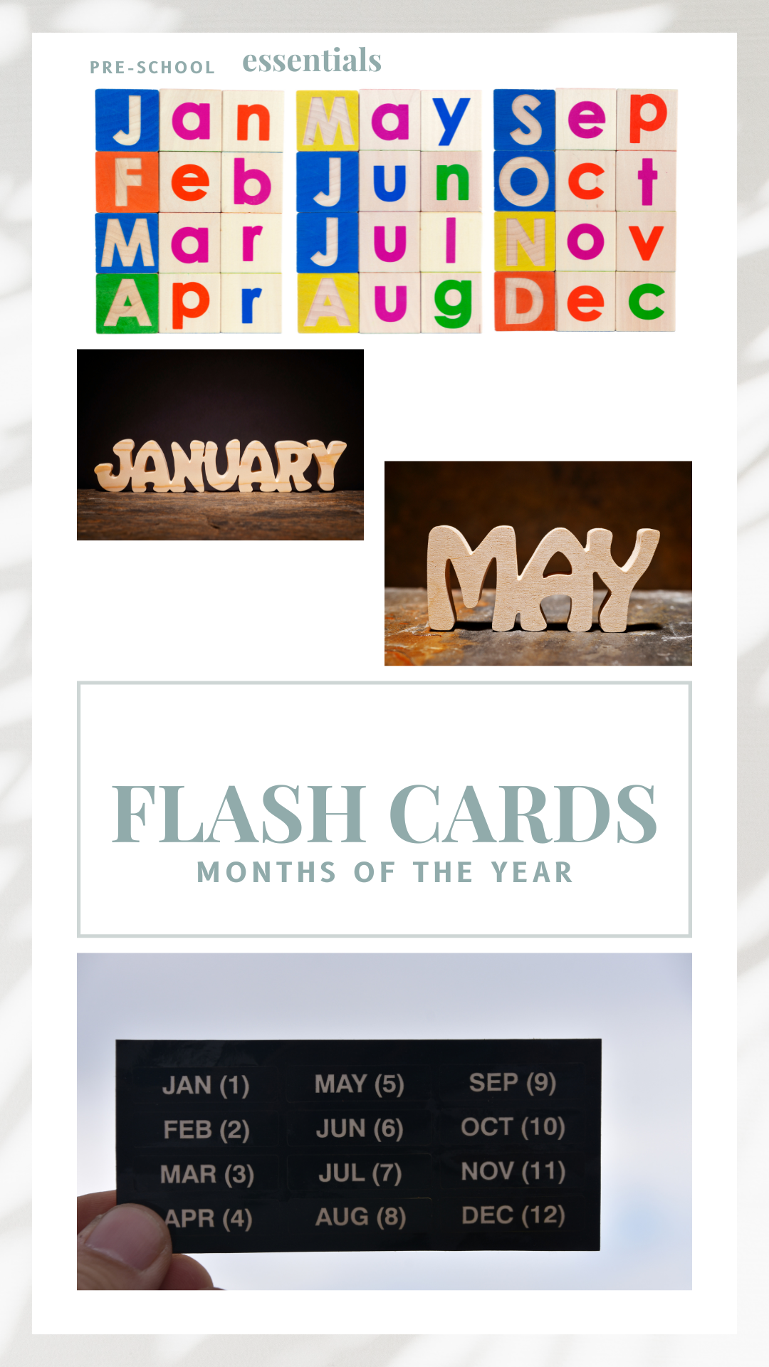 Flashcards - Months of the Year