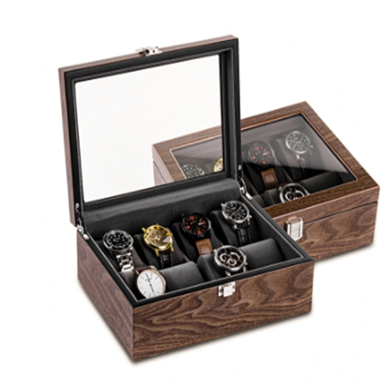 Walnut Watch Storage Organizer Box