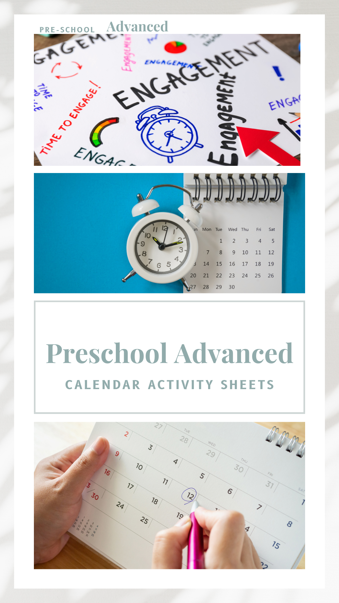 Calendar Activity Sheets (Advanced Bundle)