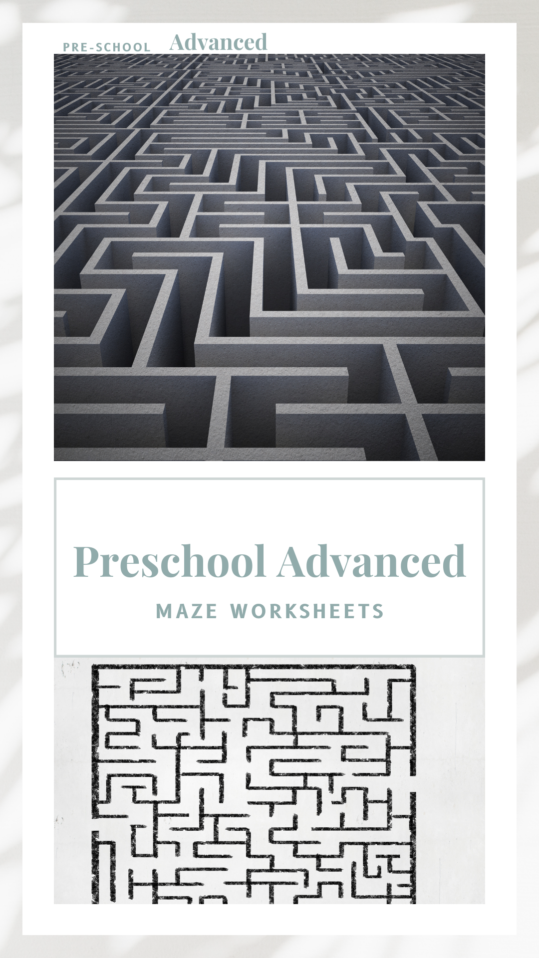 Maze Worksheets (Advanced Bundle)