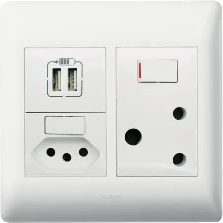 Socket Outlets - Old RSA Socket Switched + New RSA Socket Switched + Double USB
