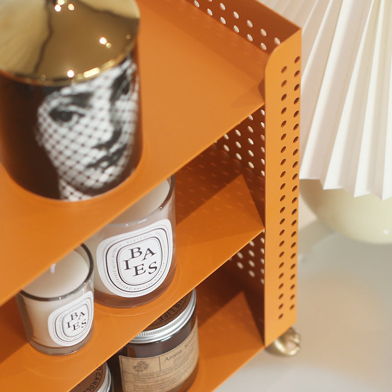 Multi-Layer Iron Storage Rack | Living Room Organizer Table