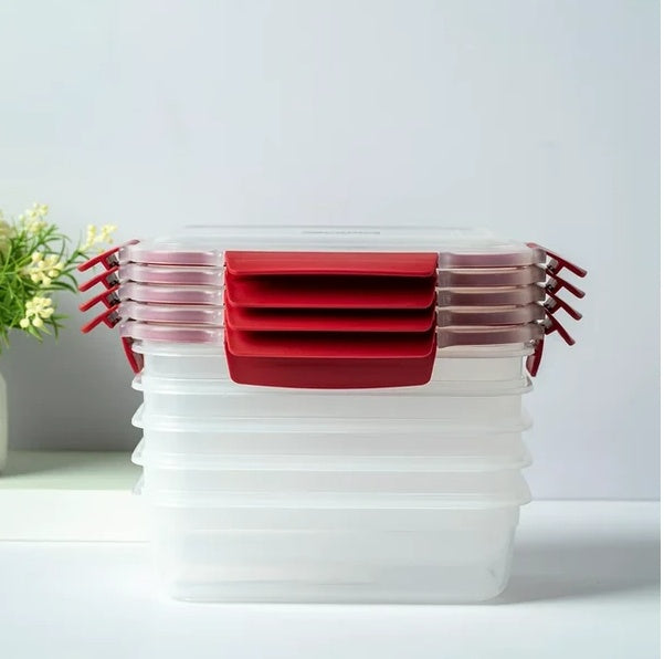 5 Pack Stackable Airtight Containers
