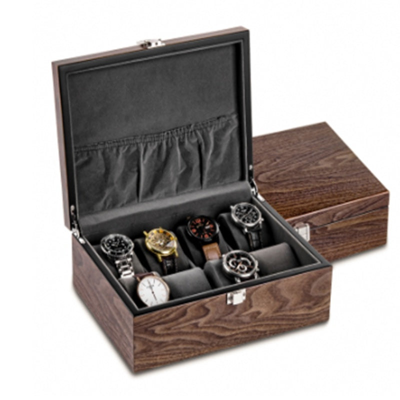 Walnut Watch Storage Organizer Box