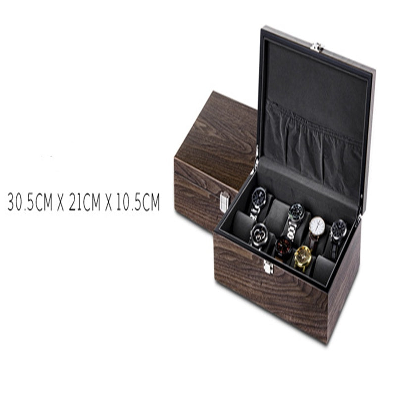 Walnut Watch Storage Organizer Box