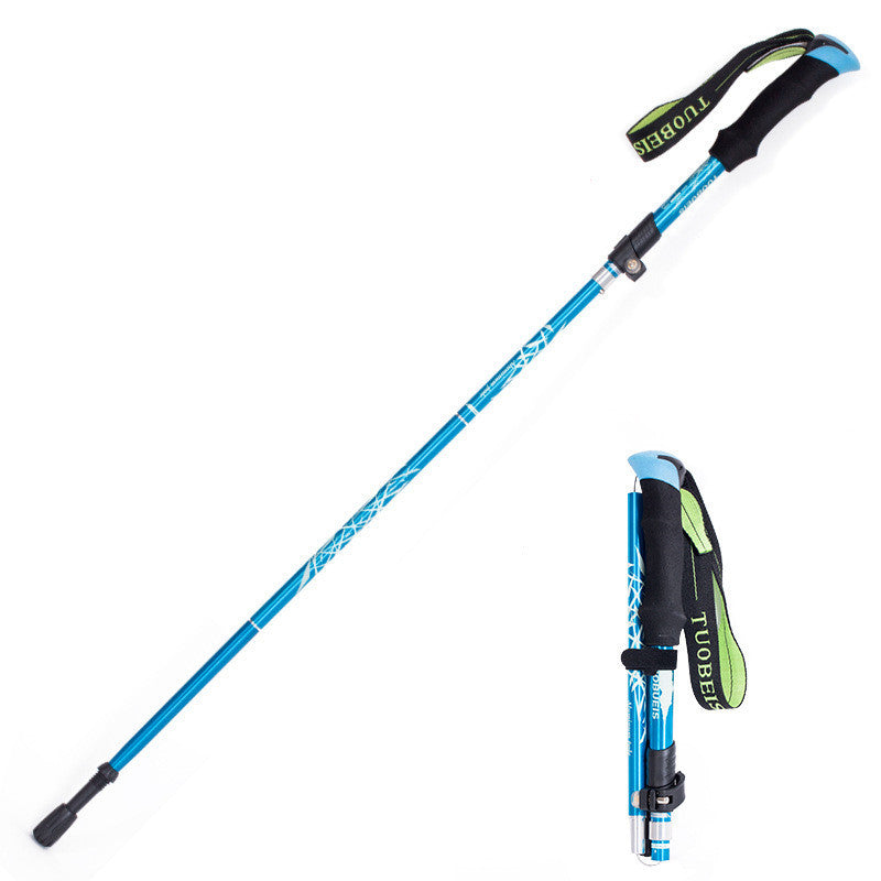 7075 Aluminum Alloy Trekking Poles – Folding Hiking Poles for Stability and Comfort