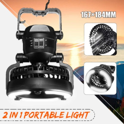 18 LED Multifunctional Camping Fan Light – Light & Cool in One