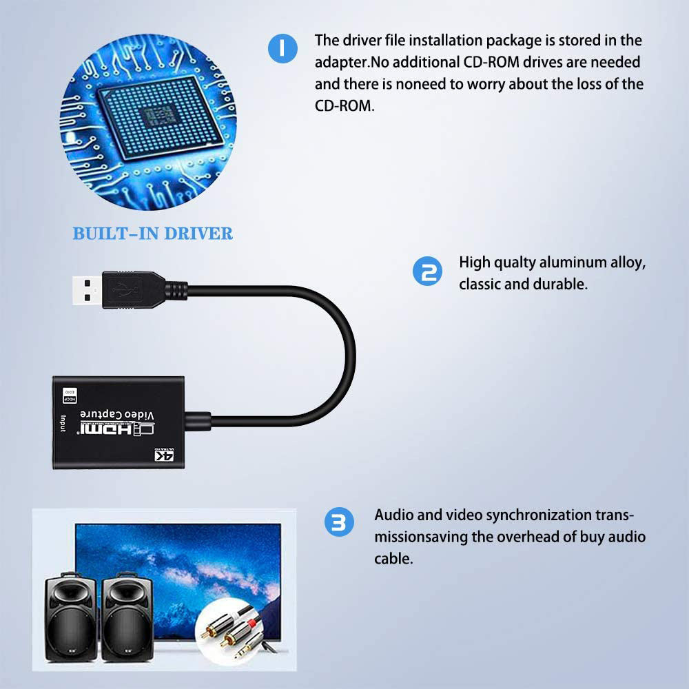 HDMI Capture Card - HDMI To USB
