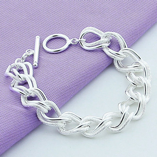 Unisex Alloy Bracelet with Copper Plating