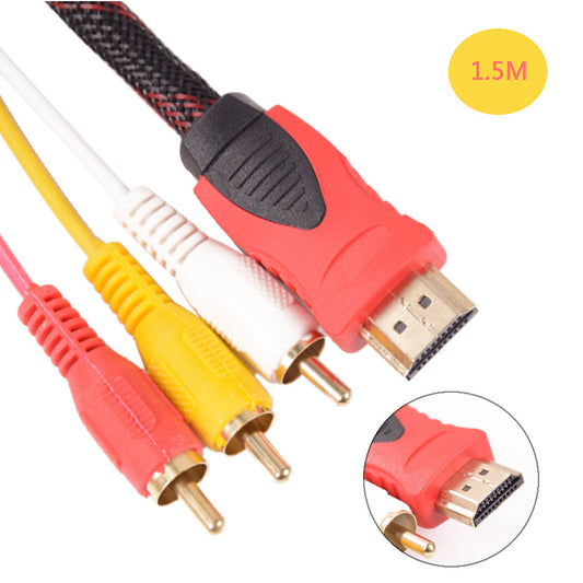 HDMI To Red Yellow And White Adapter Cable 1.5 Meters