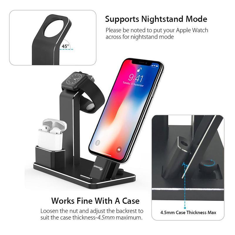 4-in-1 AirPods Charging Dock Holder – Wireless Fast Charging Station
