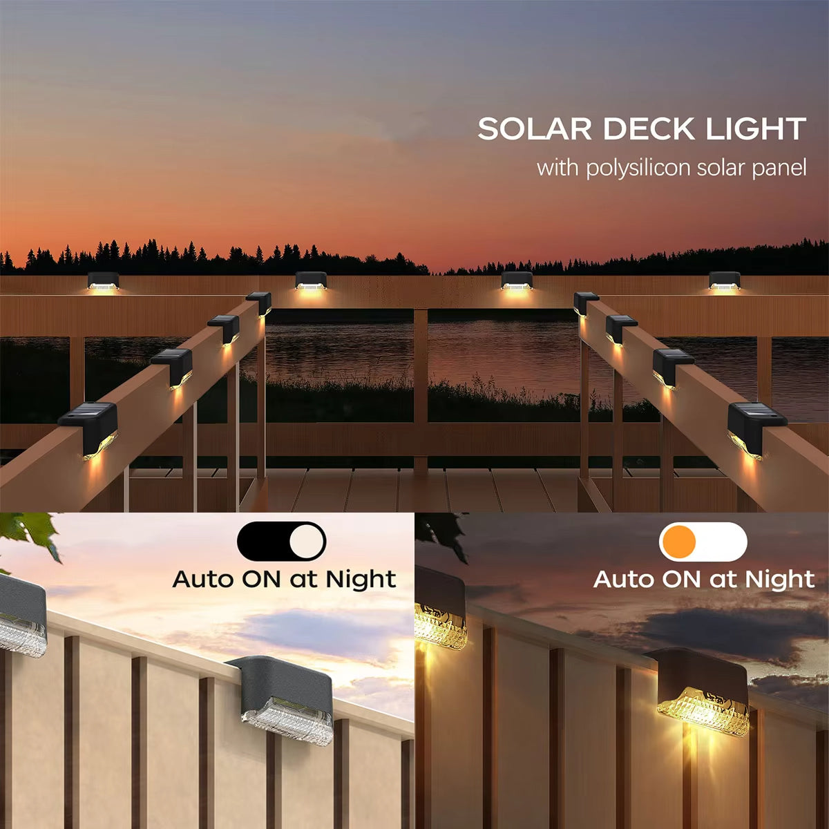 Solar LED Deck Lights