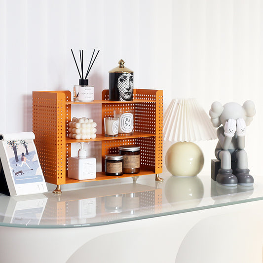 Multi-Layer Iron Storage Rack | Living Room Organizer Table