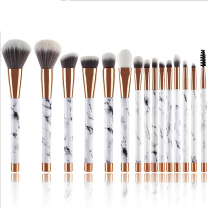 11-Piece Marble Makeup Brush Set – Professional Beauty Kit