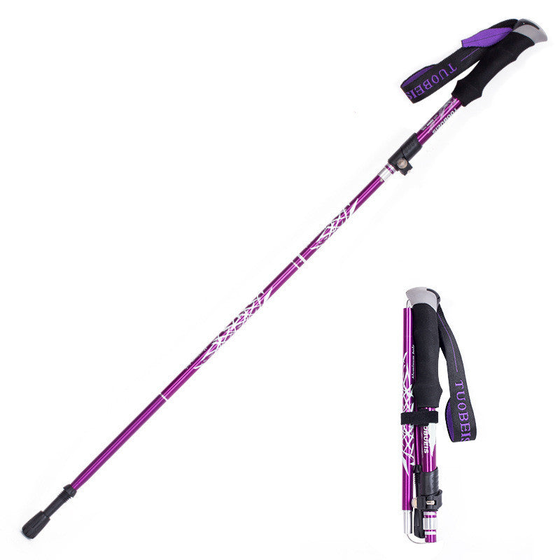7075 Aluminum Alloy Trekking Poles – Folding Hiking Poles for Stability and Comfort
