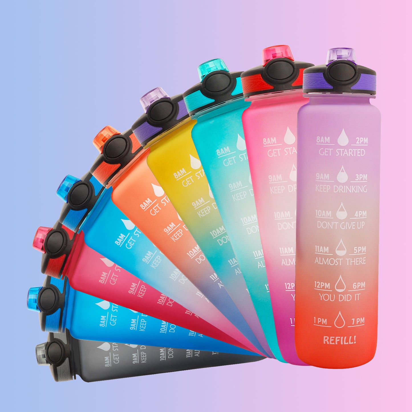 1L Motivational Water Bottle