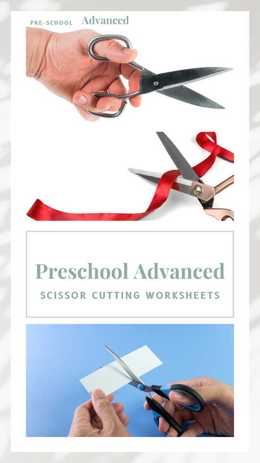 Scissor Cutting Worksheet (Advanced Bundle)