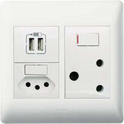 Socket Outlets - Old RSA Socket Switched + New RSA Socket Switched + Double USB
