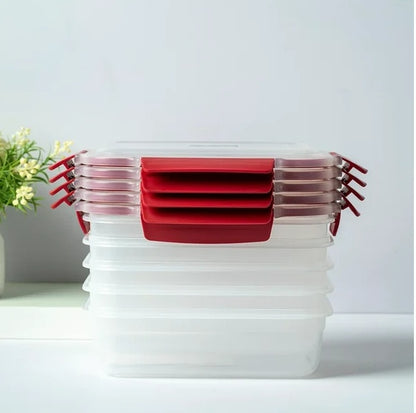 5 Pack Stackable Airtight Containers