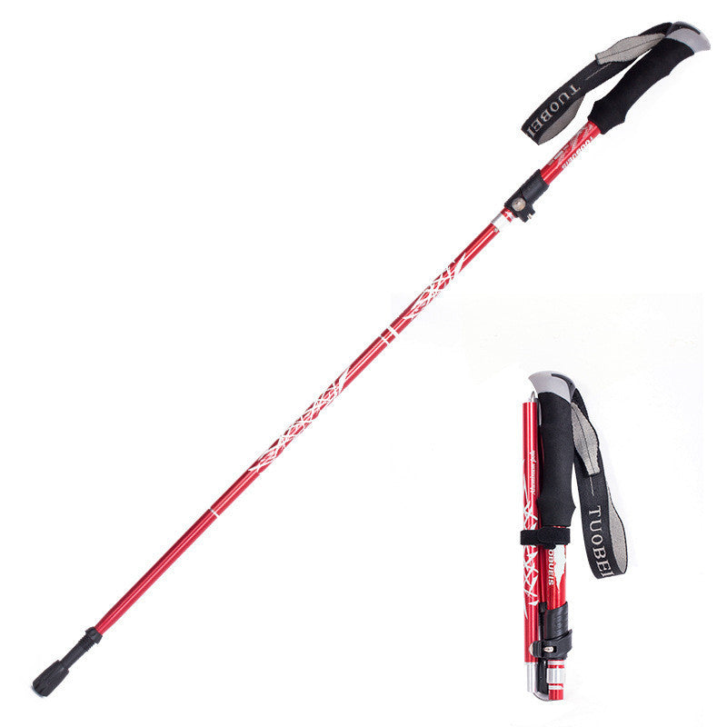 7075 Aluminum Alloy Trekking Poles – Folding Hiking Poles for Stability and Comfort